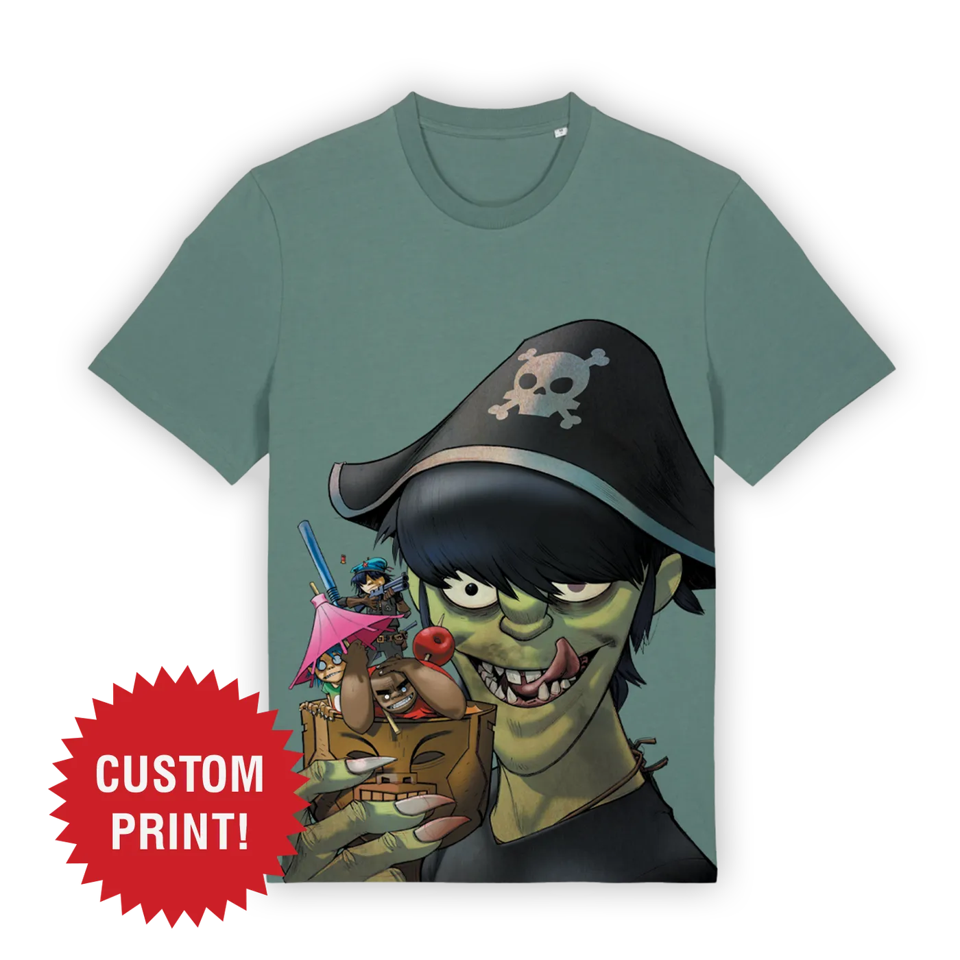 Gorillaz Pirate Cocktail T-Shirt