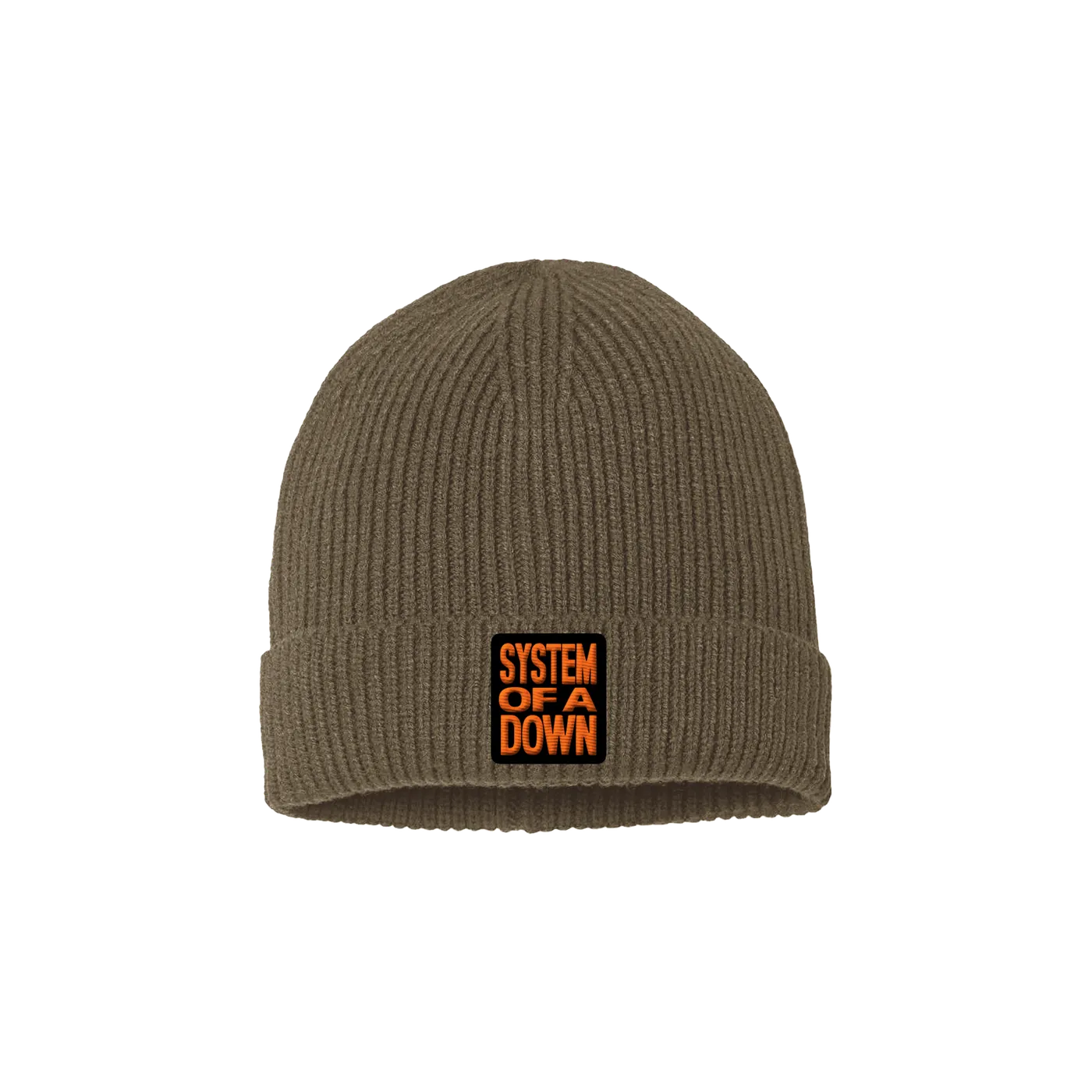 System Of A Down Olive Patch Beanie