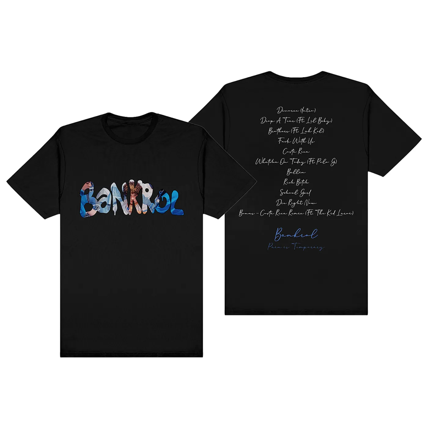Bankrol Hayden Pain is Temporary T-Shirt (Black)