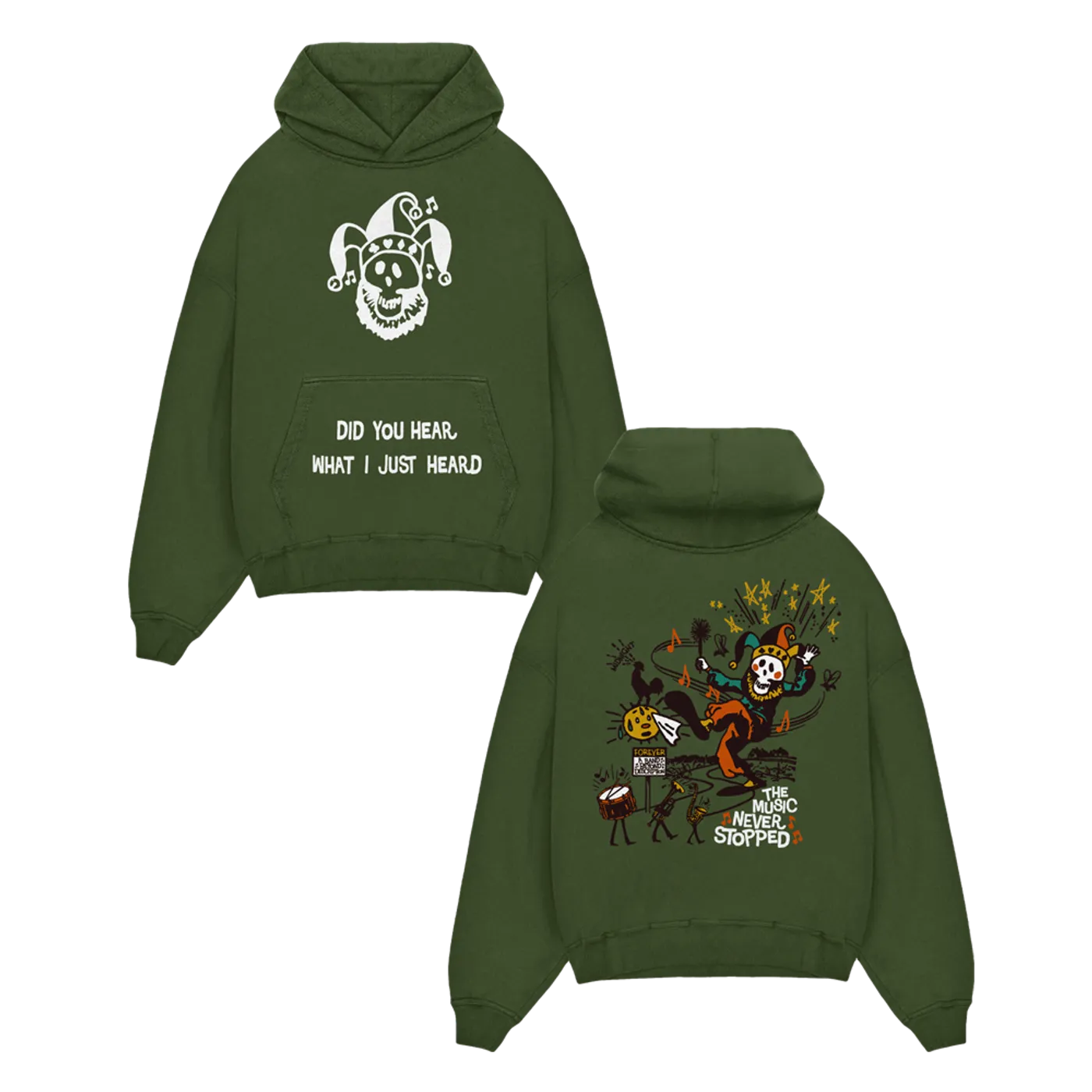 Grateful Dead The Music Never Stopped Hoodie