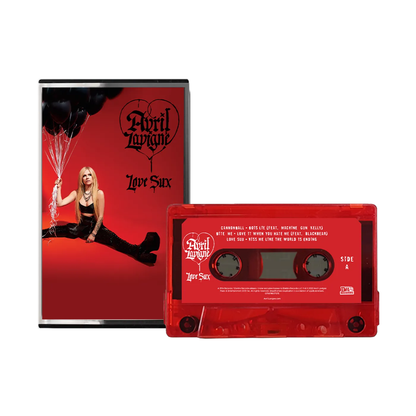 Avril Lavigne Love Sux Exclusive Transparent Red Cassette
