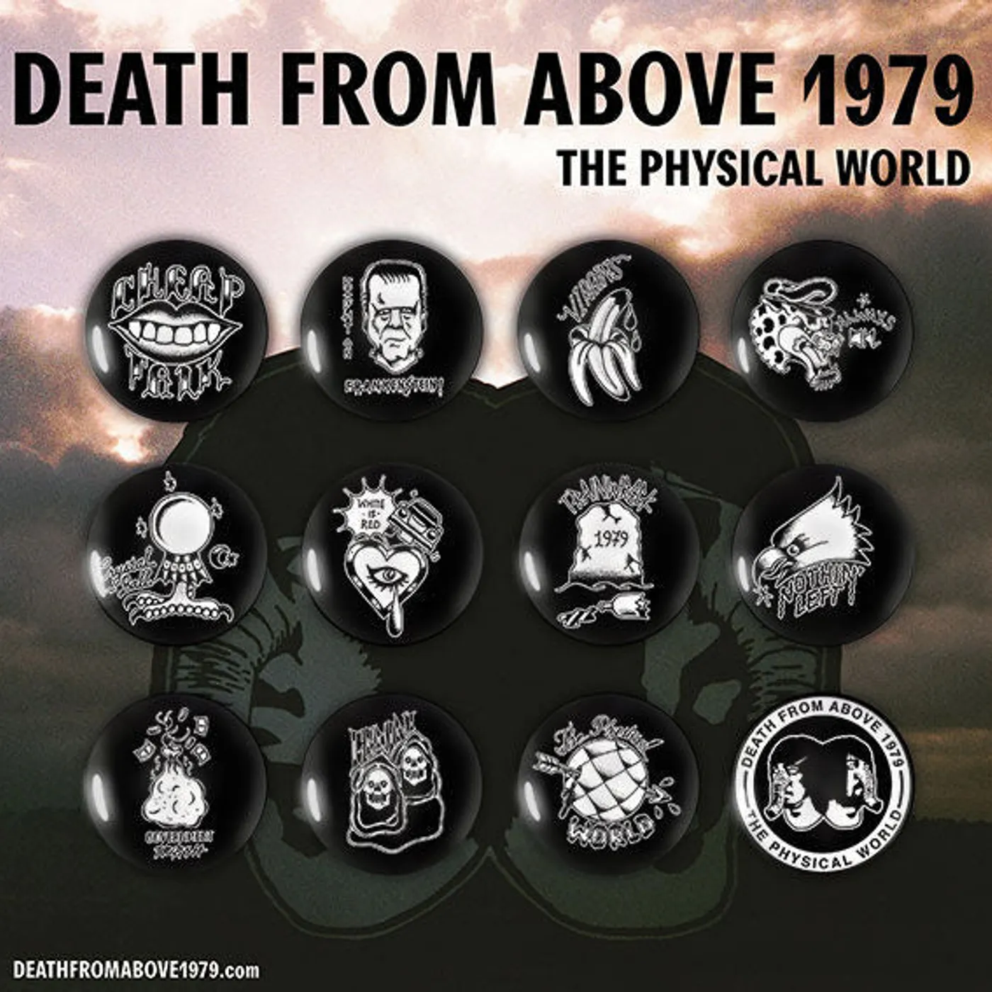 Death From Above 1979 TPW Pin Set Black