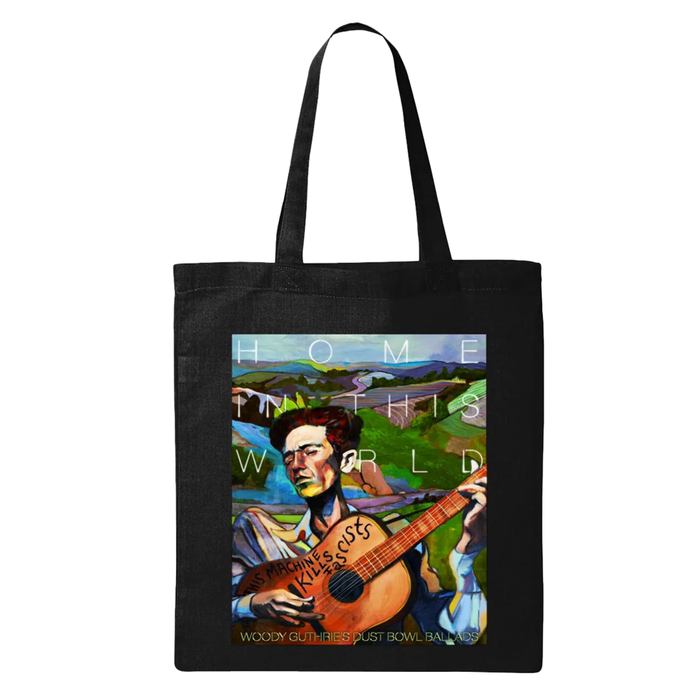 Woody Guthrie Home In This World Tote
