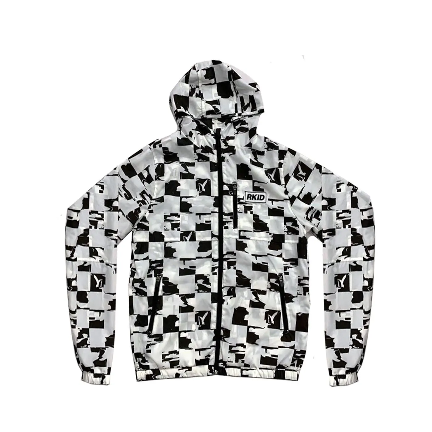 Liam Gallagher RKID Check Reversible Windbreaker Black/White