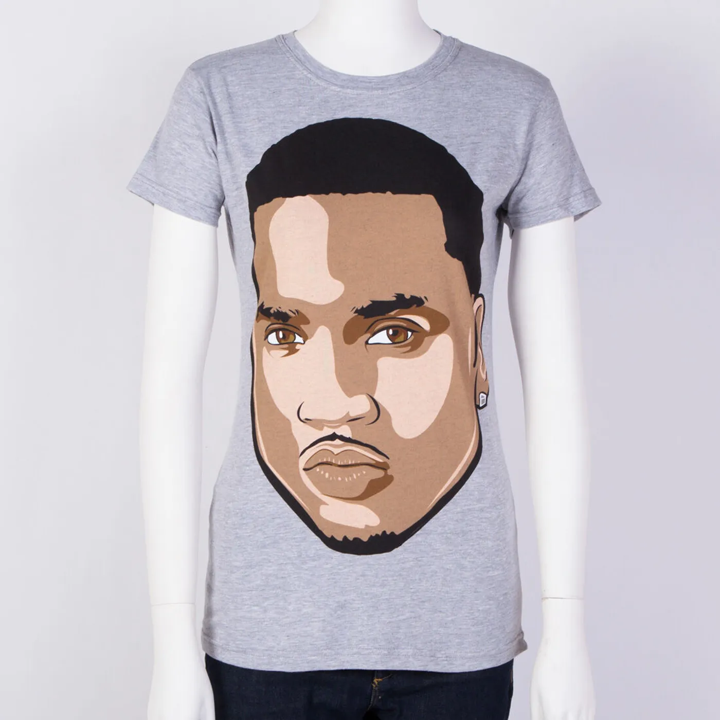 Trey Songz Cartoon Face Juniors T-Shirt