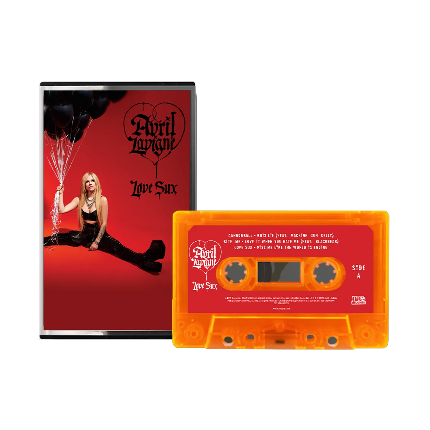 Avril Lavigne Love Sux Exclusive Transparent Bright Orange Cassette
