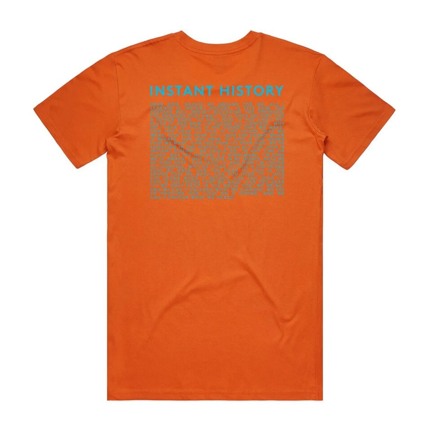 Biffy Clyro Instant History Orange T-Shirt