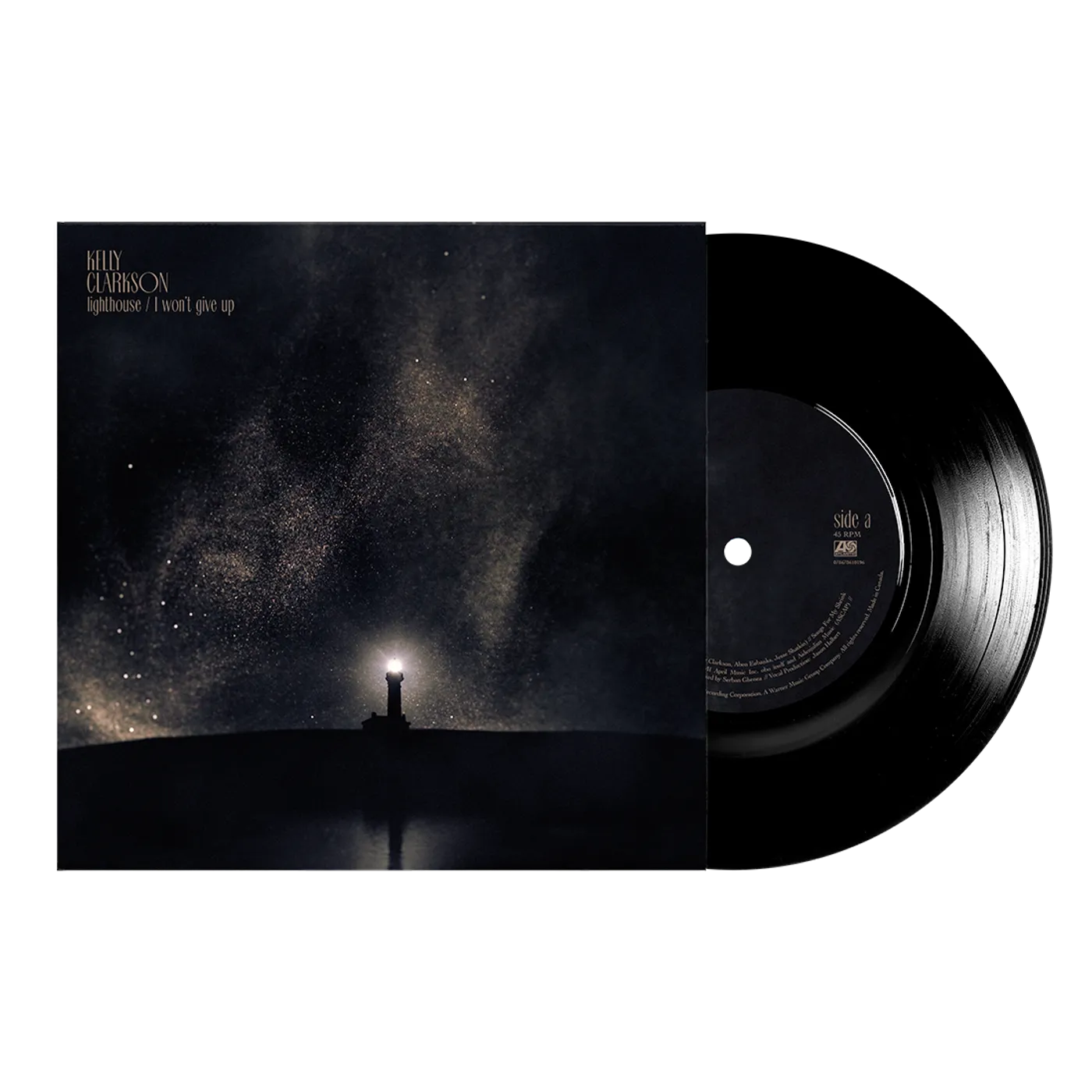 Kelly Clarkson lighthouse / i won't give up 7" vinyl