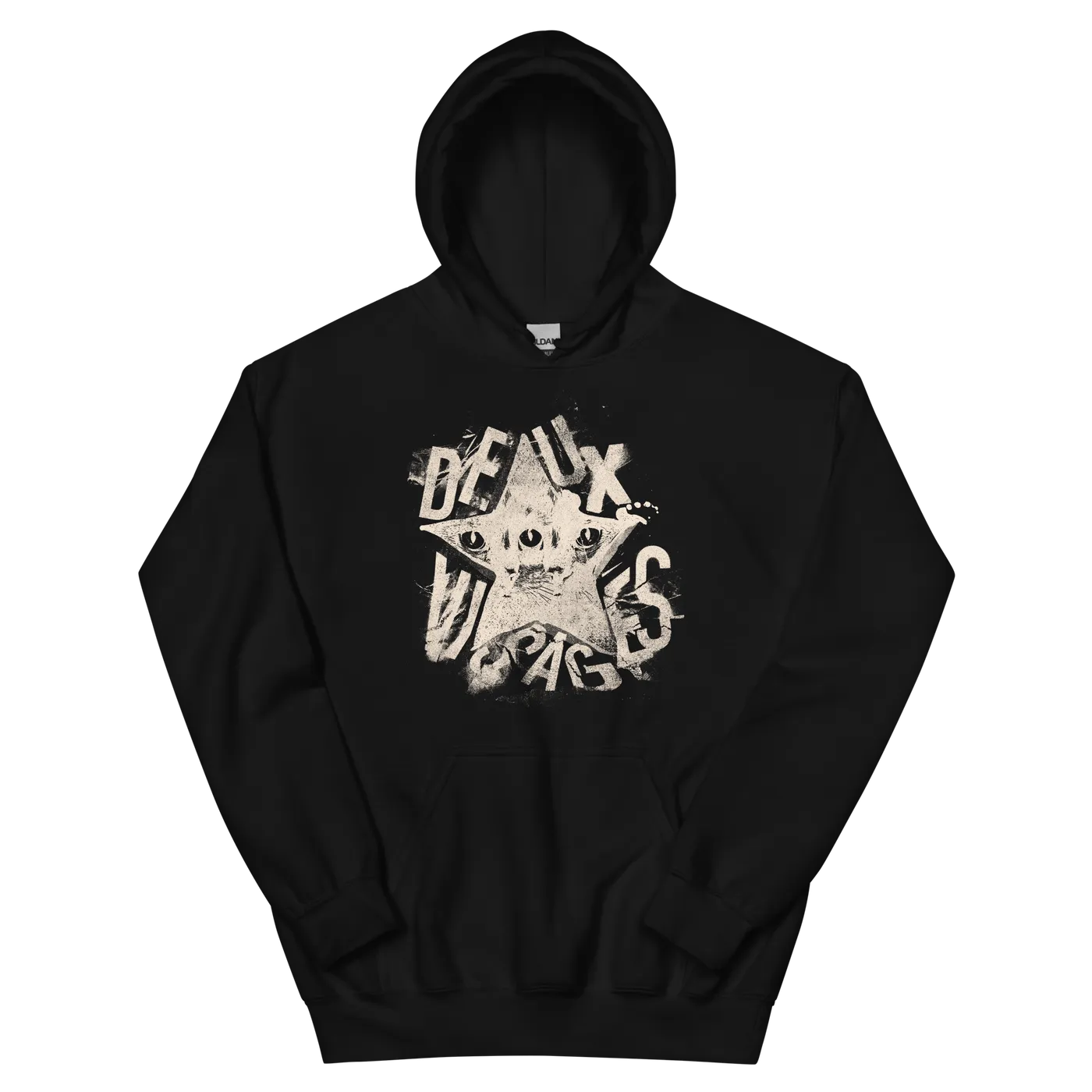 Deux Visages Logo Hoodie Black