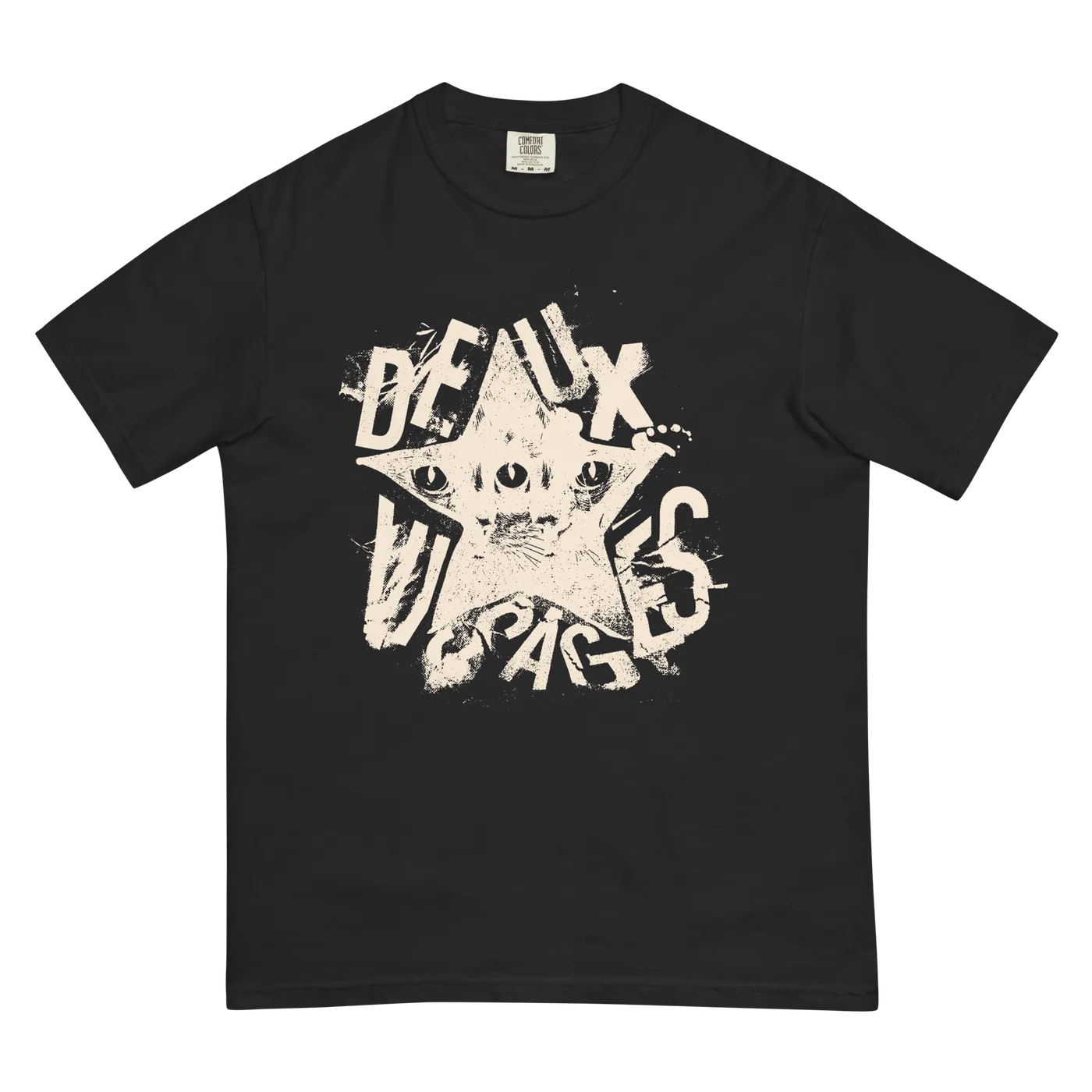 Deux Visages Logo T-Shirt Black New