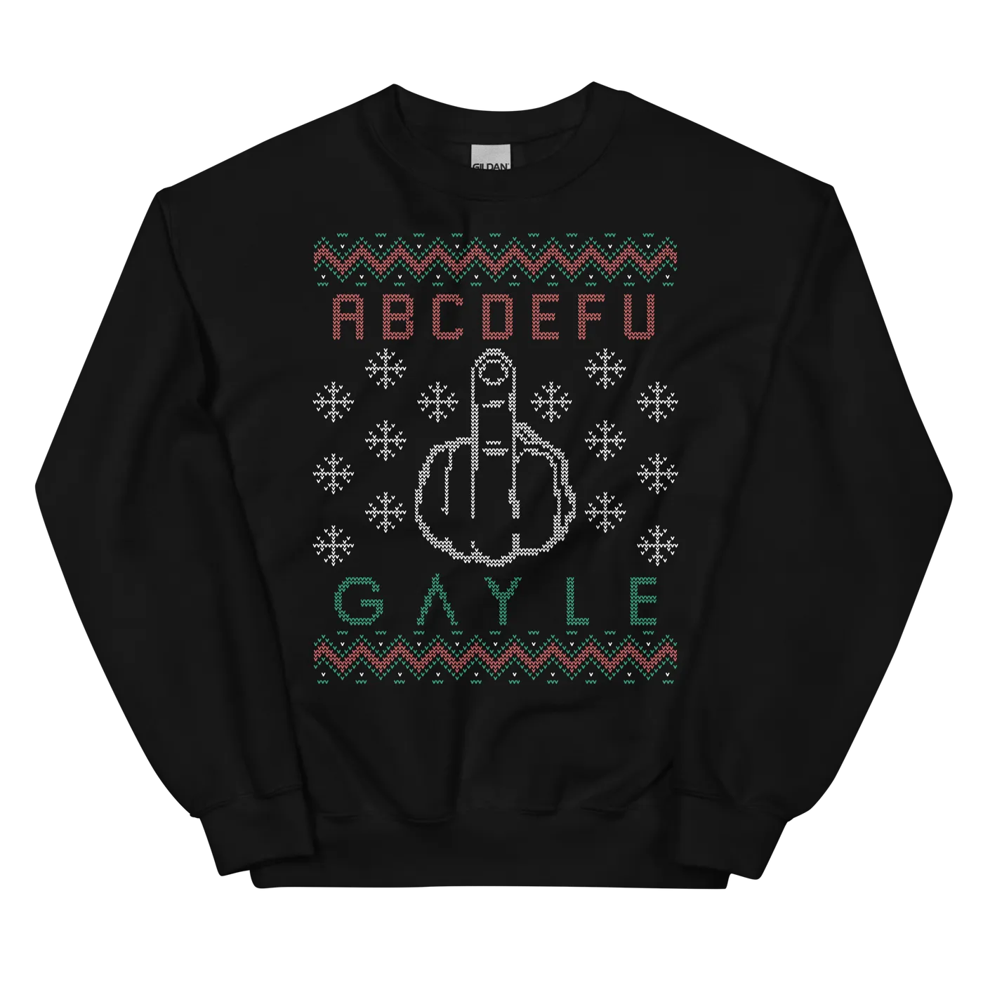 GAYLE ABCDEFU Holiday Crewneck