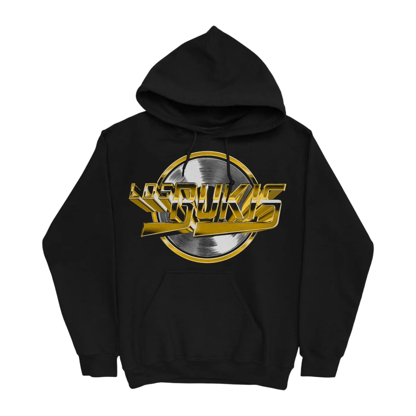 Los Bukis Gold Disc Hoodie (Black)