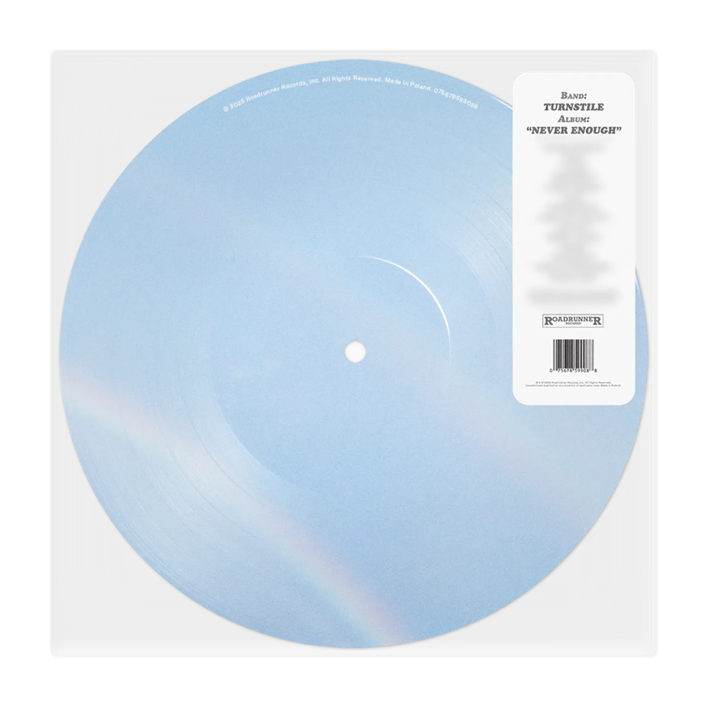 Turnstile NEVER ENOUGH (Picture Disc Vinyl)