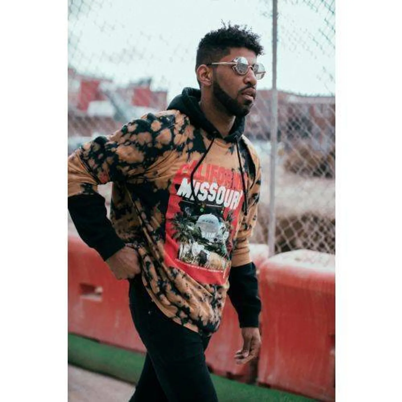 Kassi Ashton CA/MO Acid Wash Long Sleeve Tee