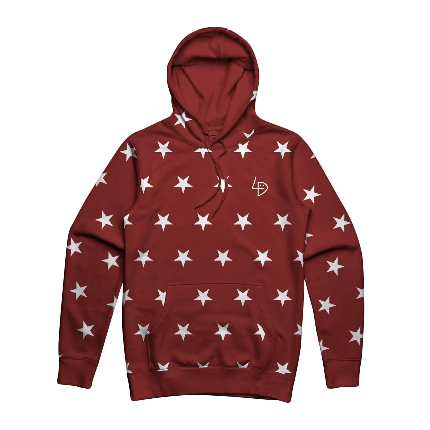 Lil Dicky FREAKY FRIDAY STAR HOODIE BURGUNDY