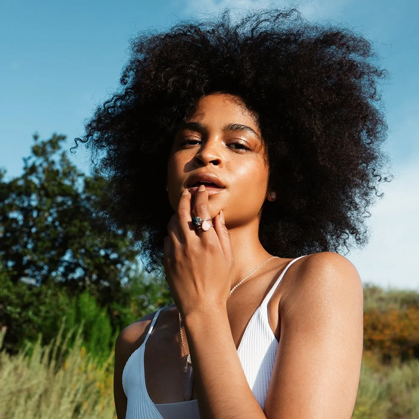 Joey Graceffa Festival Ring Set - Rose Quartz + Titanium Druzy