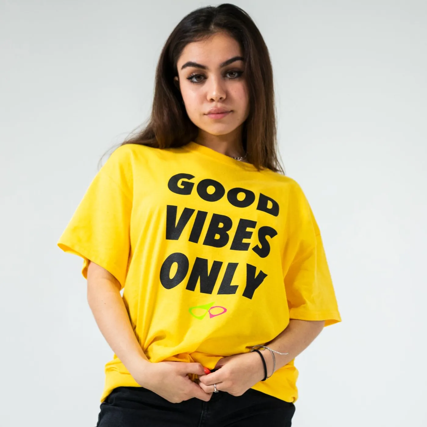 Roy Purdy Good Vibes Only Tee Yellow