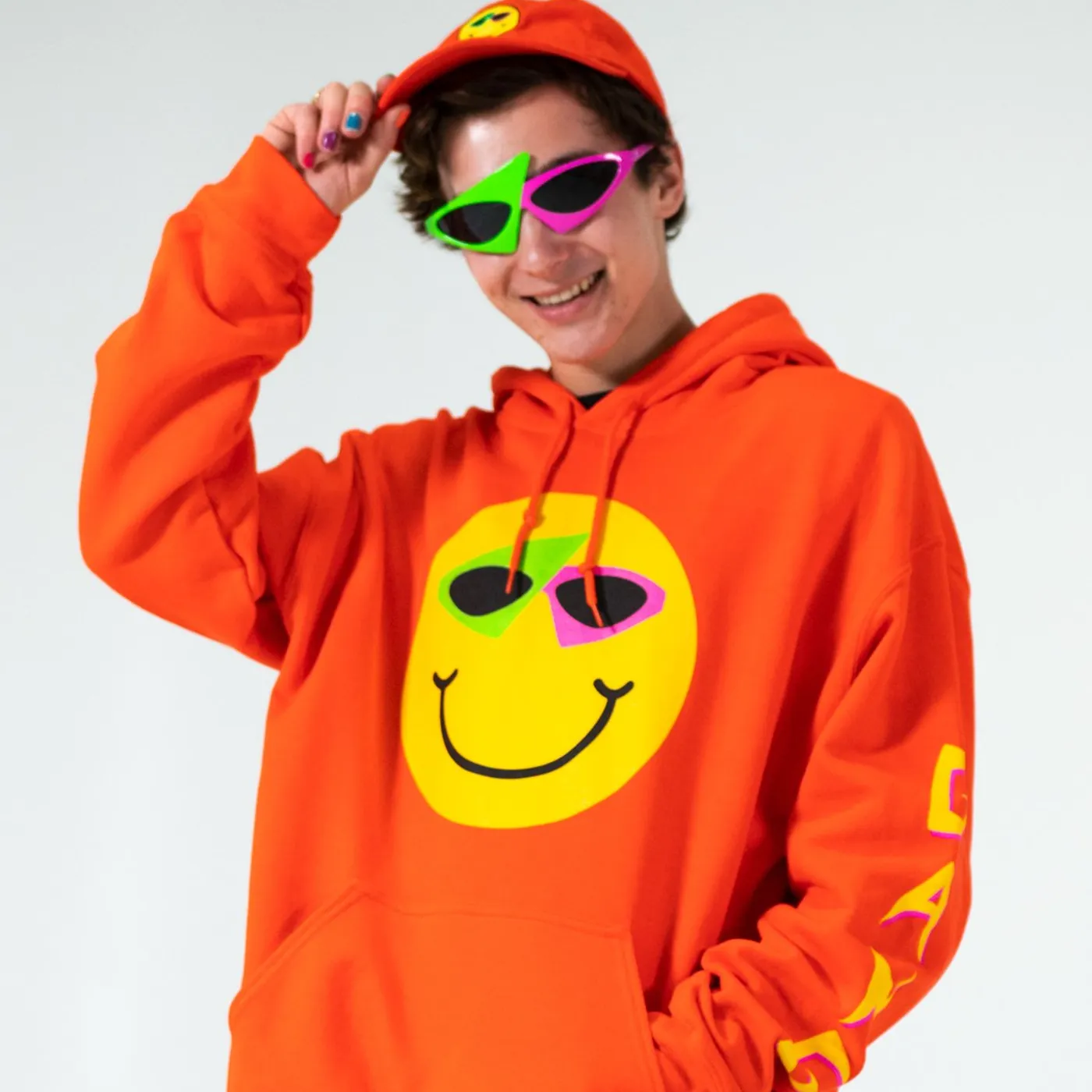 Roy Purdy Smiley Hoodie Orange