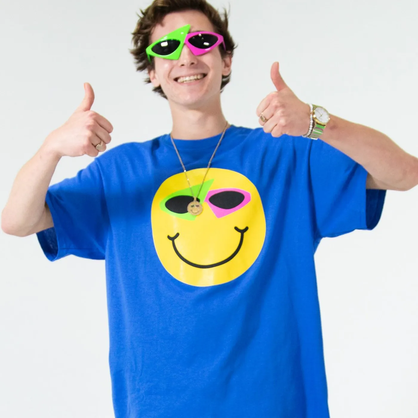 Roy Purdy Smiley Tee Blue