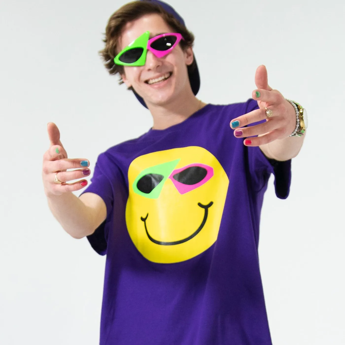 Roy Purdy Smiley Tee Purple