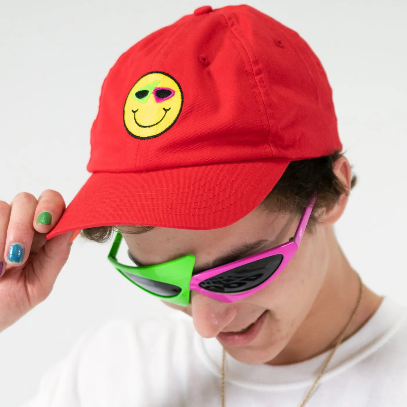 Roy Purdy Smiley Hat Red