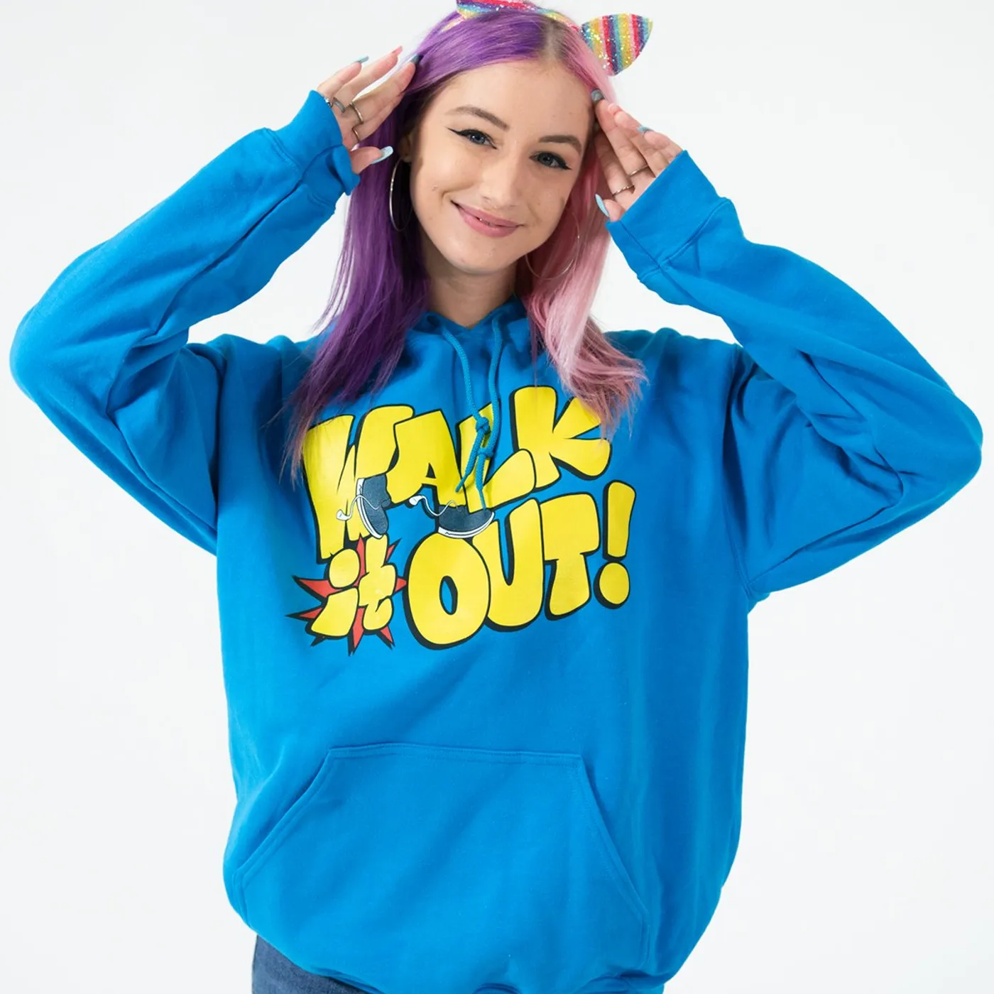 Roy Purdy Walk It Out! Hoodie Blue