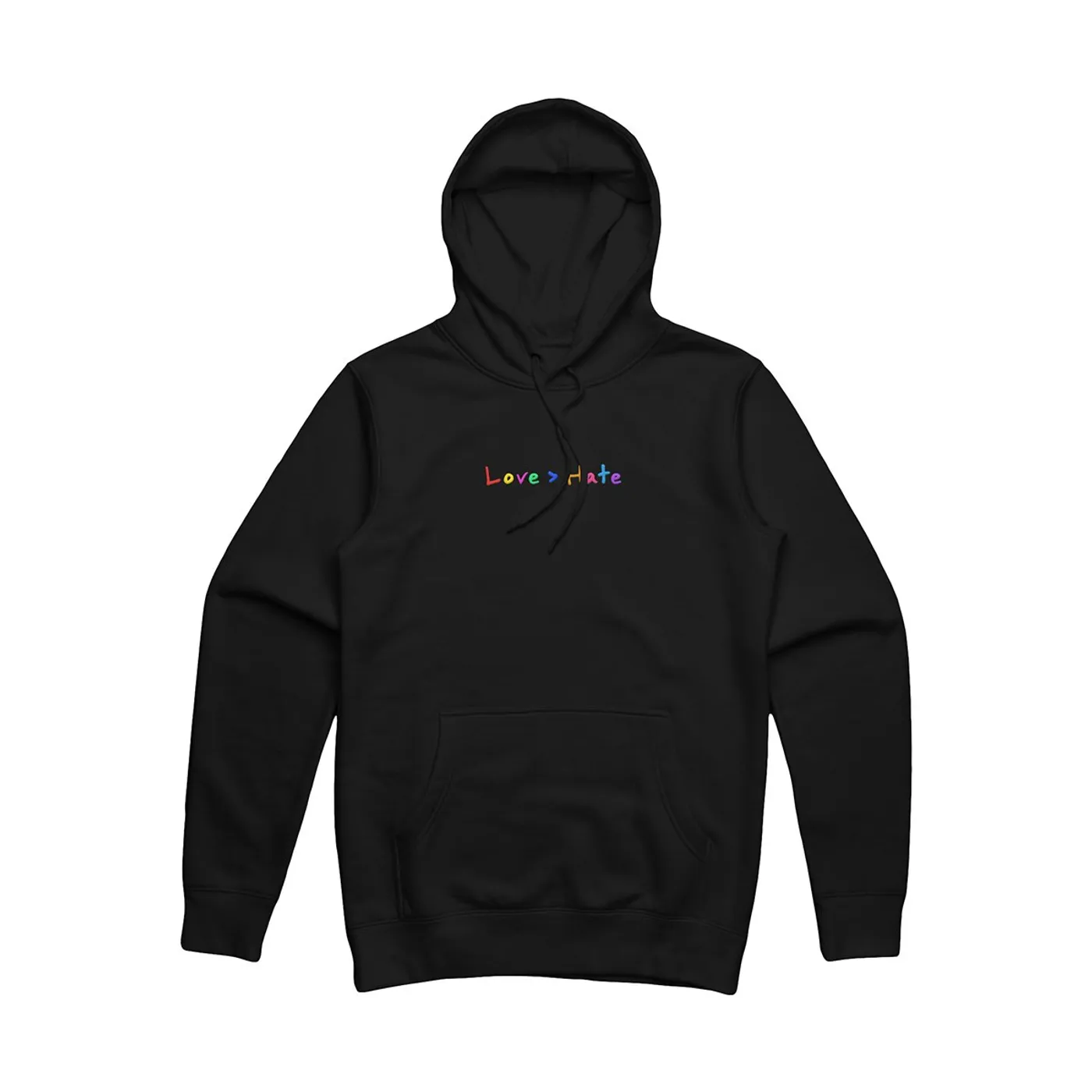 Roy Purdy Love > Hate Embroidered Black Hoodie