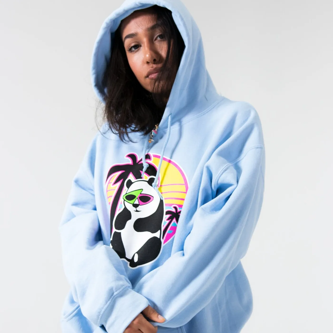 Roy Purdy Purdy Panda Blue Hoodie