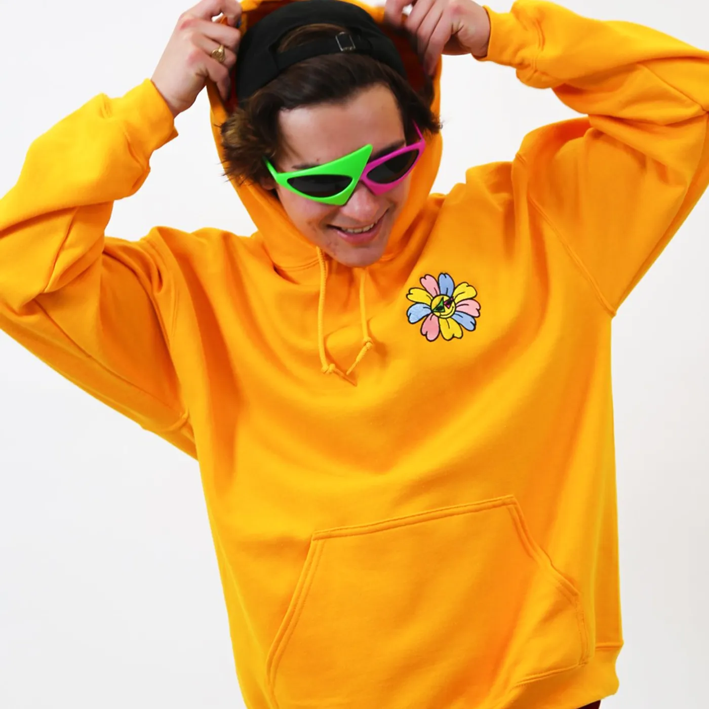 Roy Purdy Purdy World Flower Hoodie Embroidered