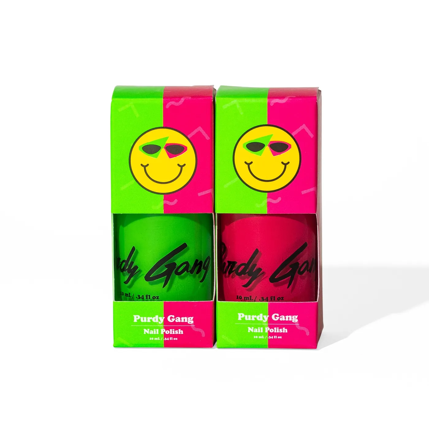 Roy Purdy Purdy Gang Pink and Green Nail Polish Bundle