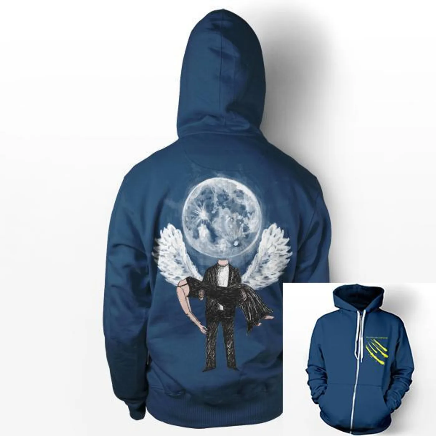 Balance And Composure Moon Zip Hoodie