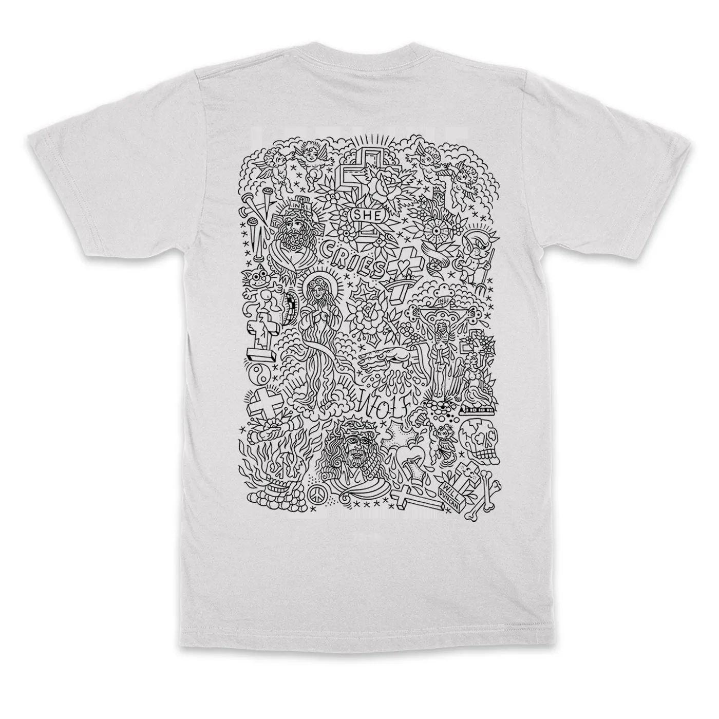 She Cries Wolf Will Duncan T-shirt (White)