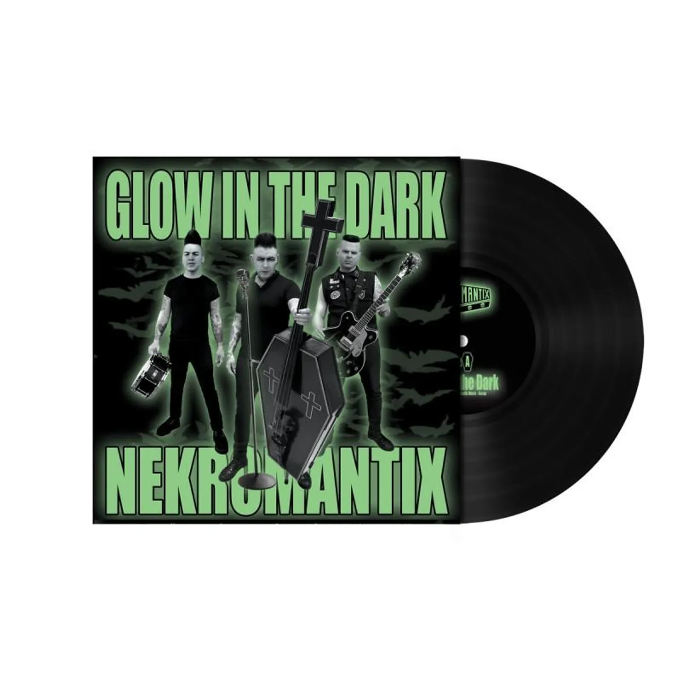 Nekromantix Glow In the Dark 7" (Black) (Vinyl)