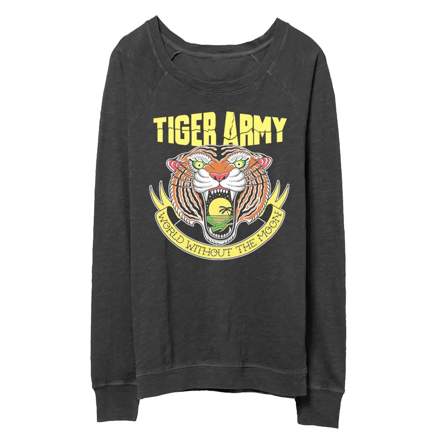 Tiger Army World Without The Moon Womens Slouchy Crewneck