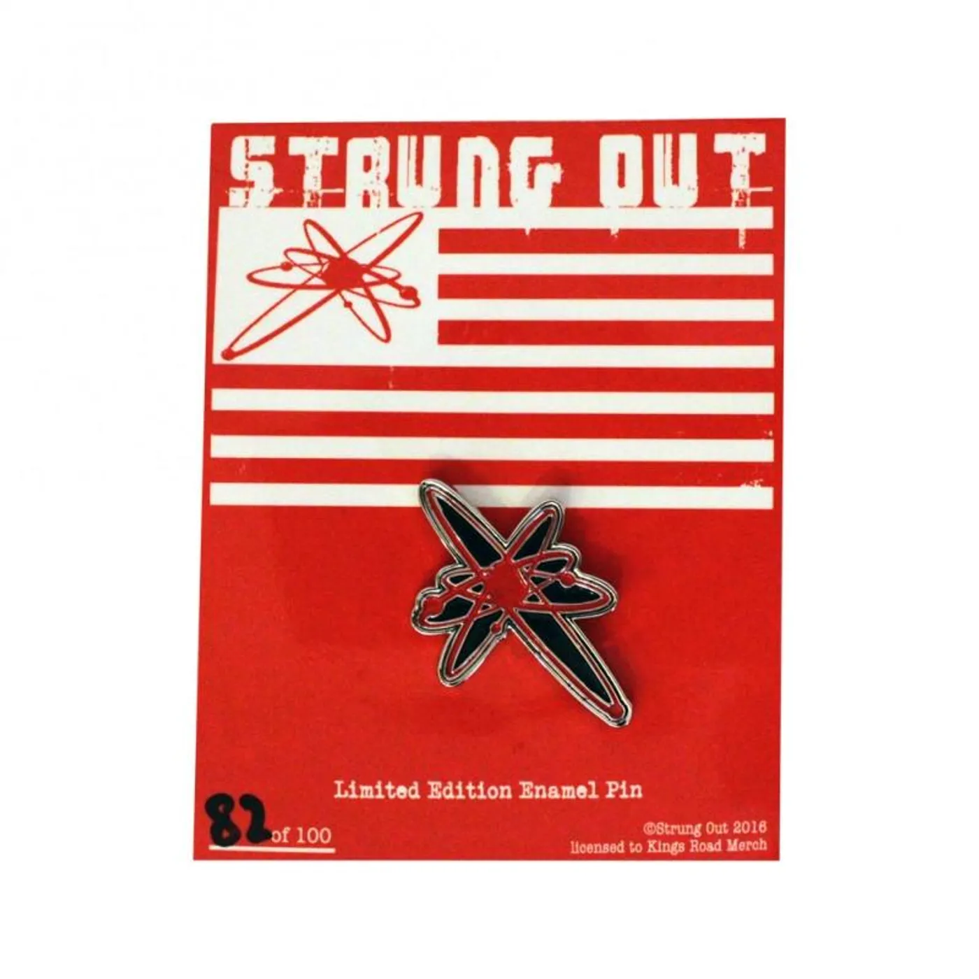 Strung Out Limited Edition Astrolux Enamel Pin (Red)
