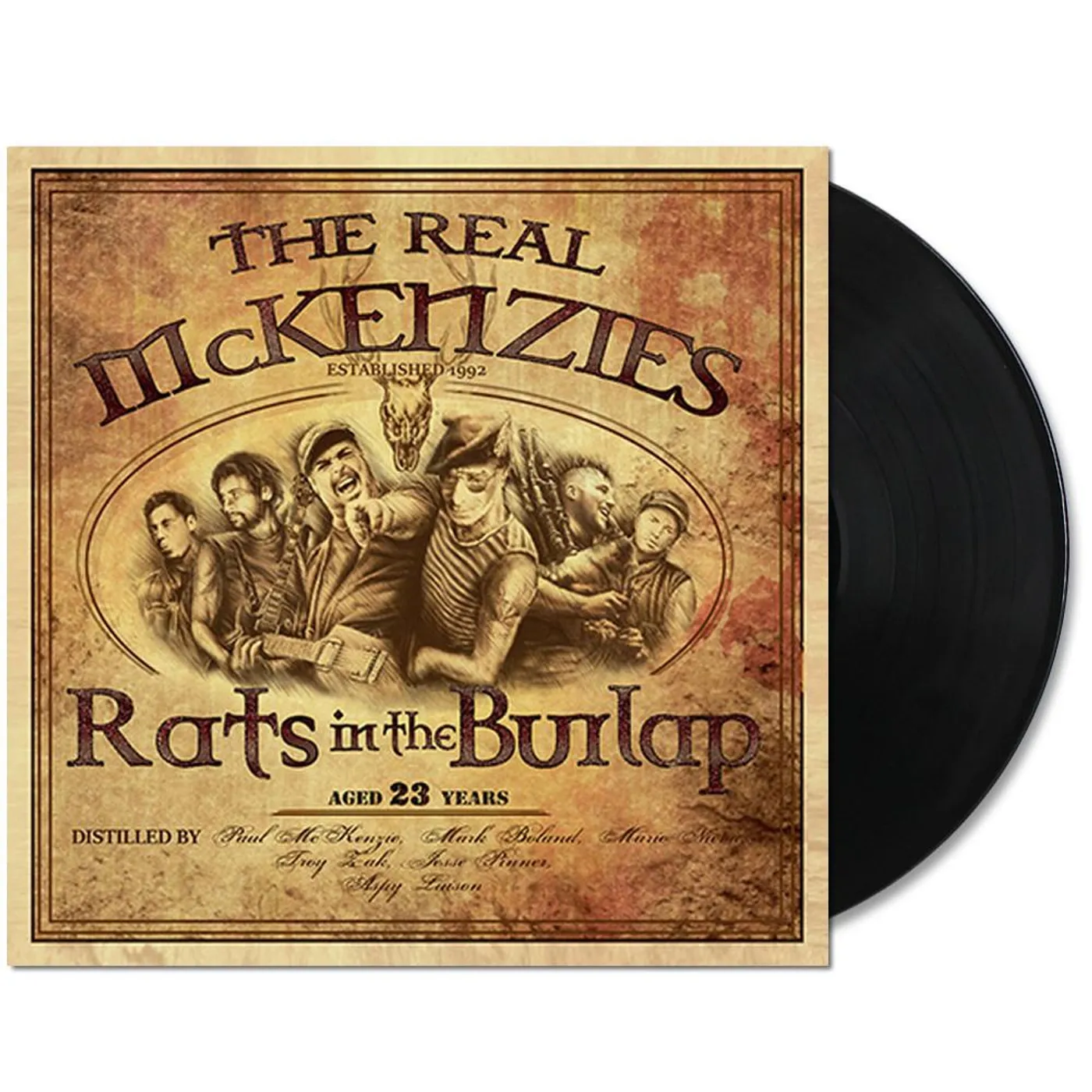 The Real McKenzies Rats In The Burlap LP (Black) (Vinyl)