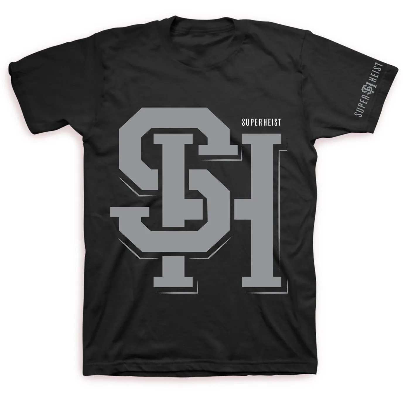 Superheist Grey Logo T (Black)