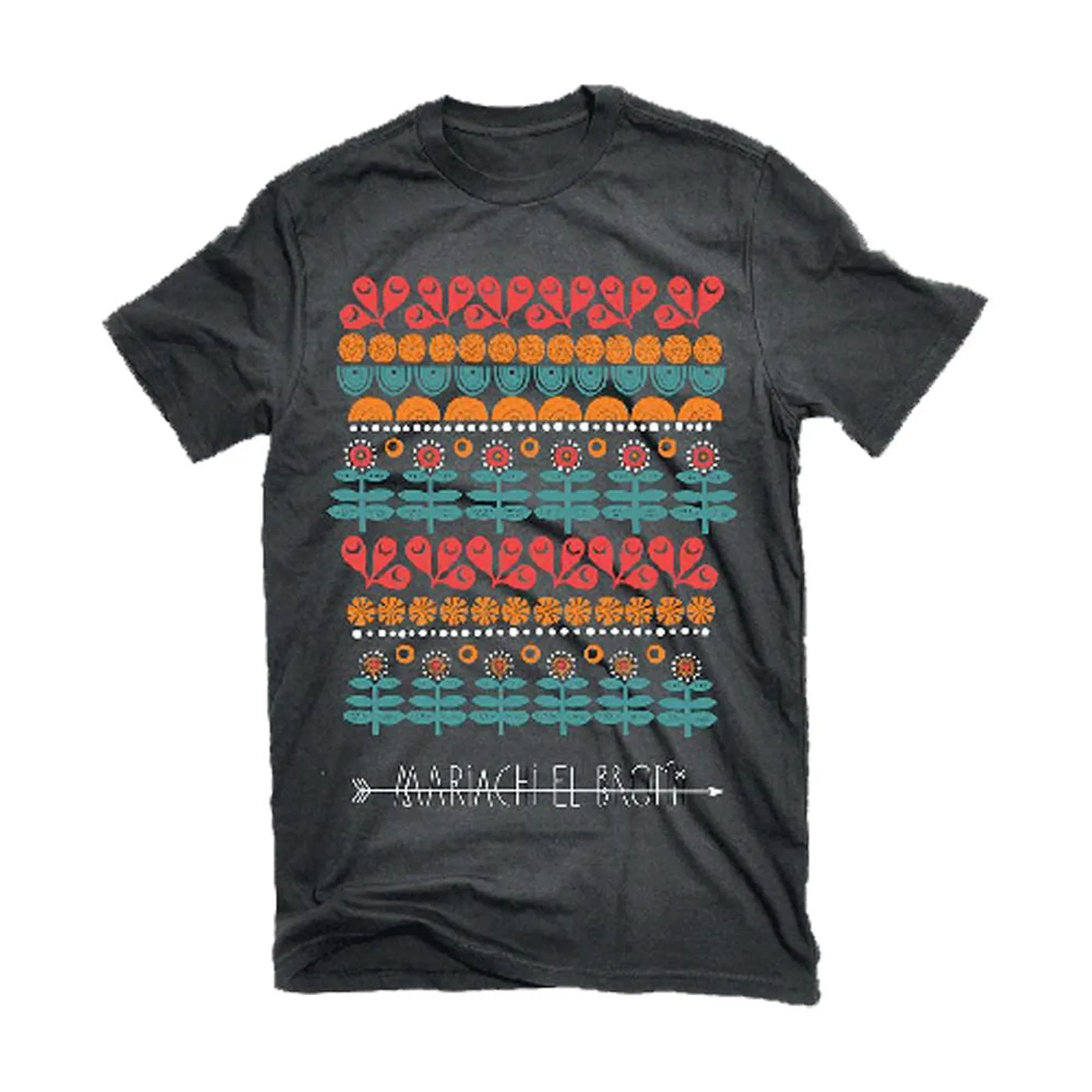 Mariachi El Bronx Holiday Flowers Tee (Charcoal)