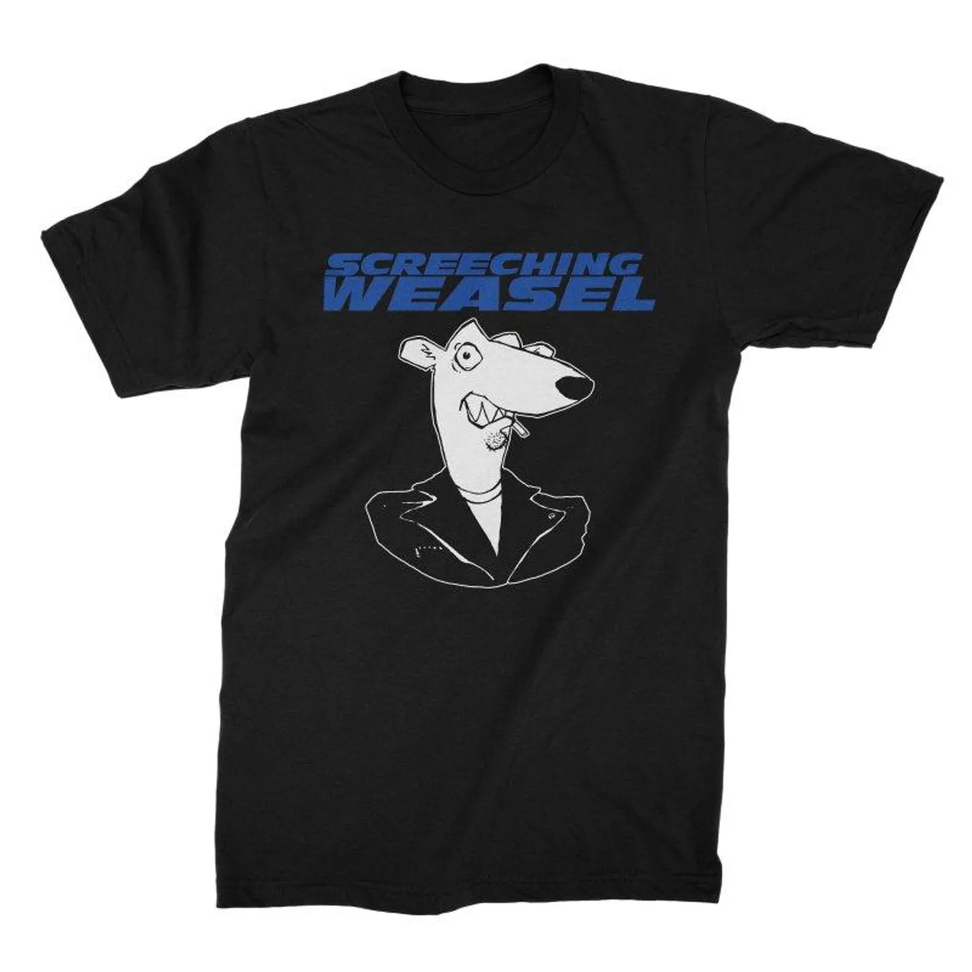 Screeching Weasel Classic Weasel Head T-shirt (Black)