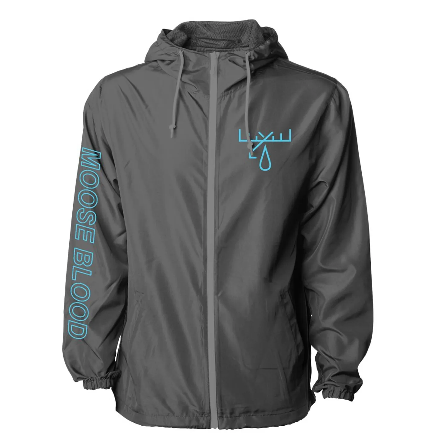 Moose Blood Icon Windbreaker (Charcoal)