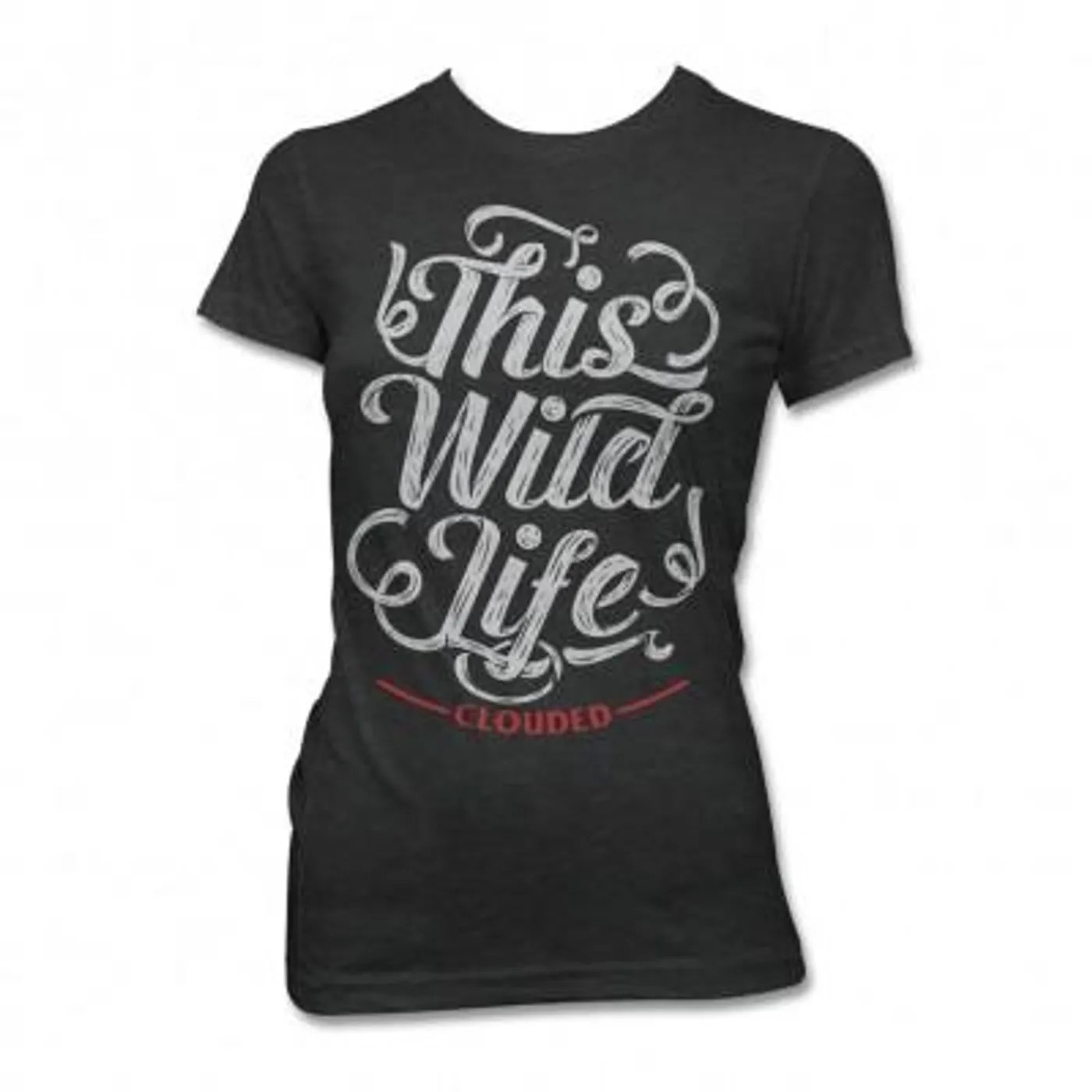 This Wild Life TWL Script Womens T-shirt (Black)