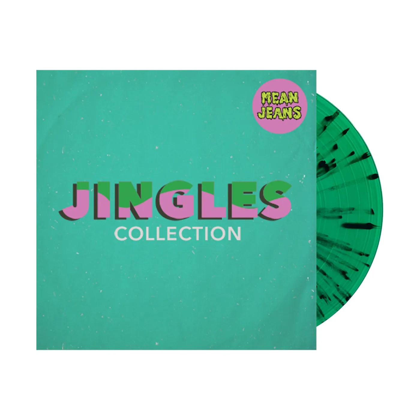 Mean Jeans Jingles Collection LP (Trans Green w/ Black & Red Splatter) (Vinyl)