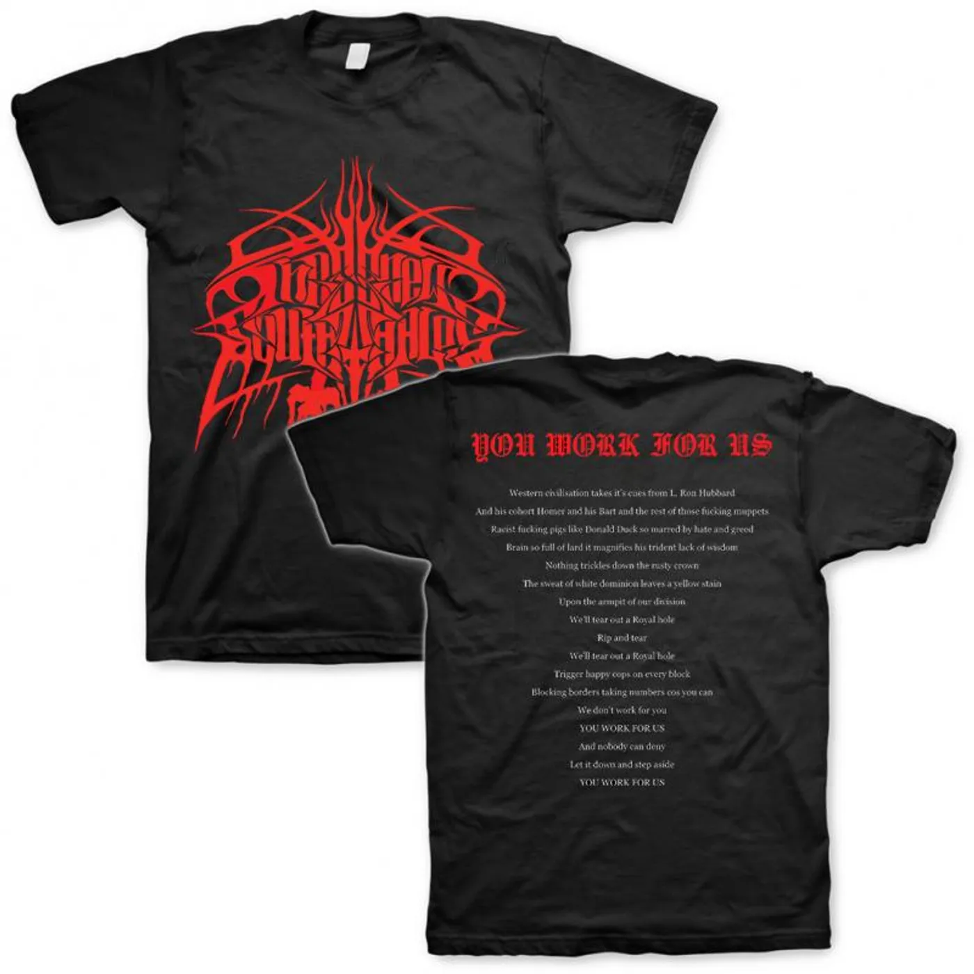 These New South Whales You Work For Us T-shirt (Black)
