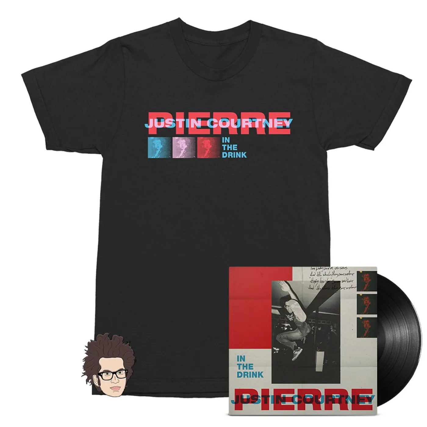 Justin Courtney Pierre In The Drink LP (Black) + T-shirt + Pin