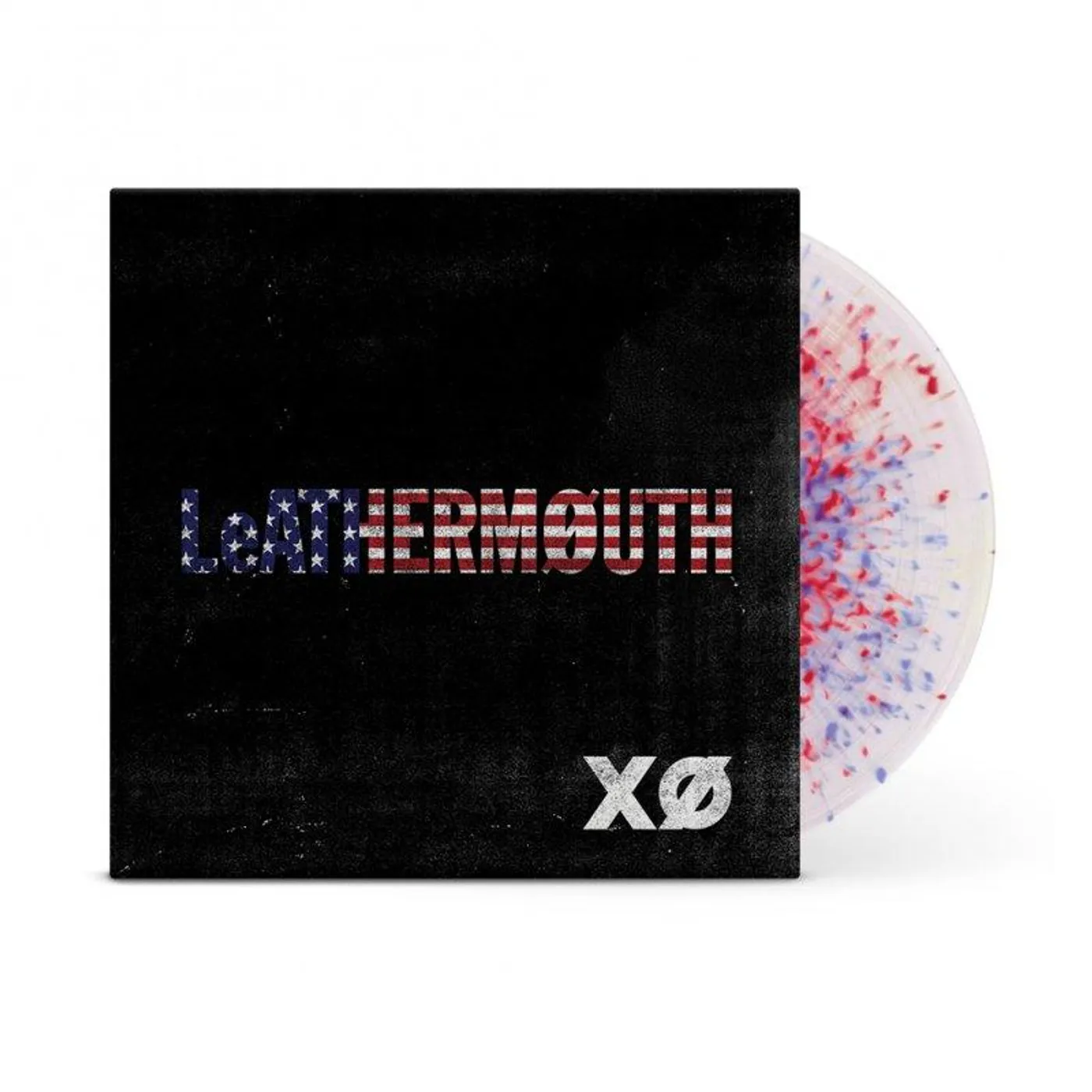Leathermouth XO LP (Opaque White w/ Blue & Red Swirl) (Vinyl)