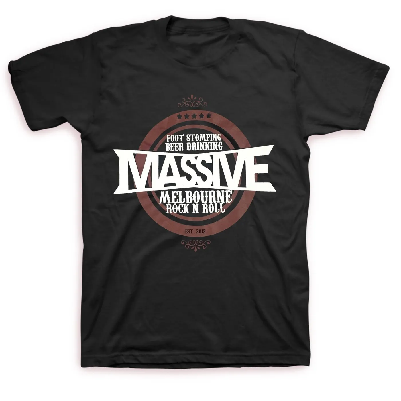 Massive 2017 EU/UK Tour Tee (Maroon/Black)