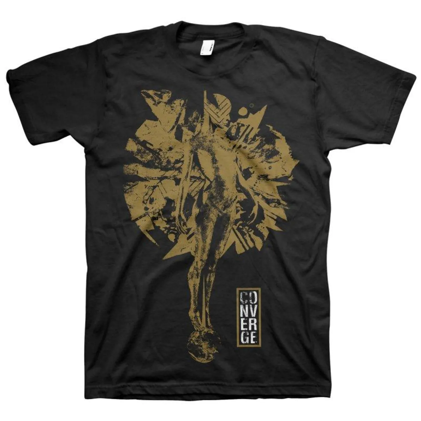 Converge The Redeemer Metallic Gold Tee