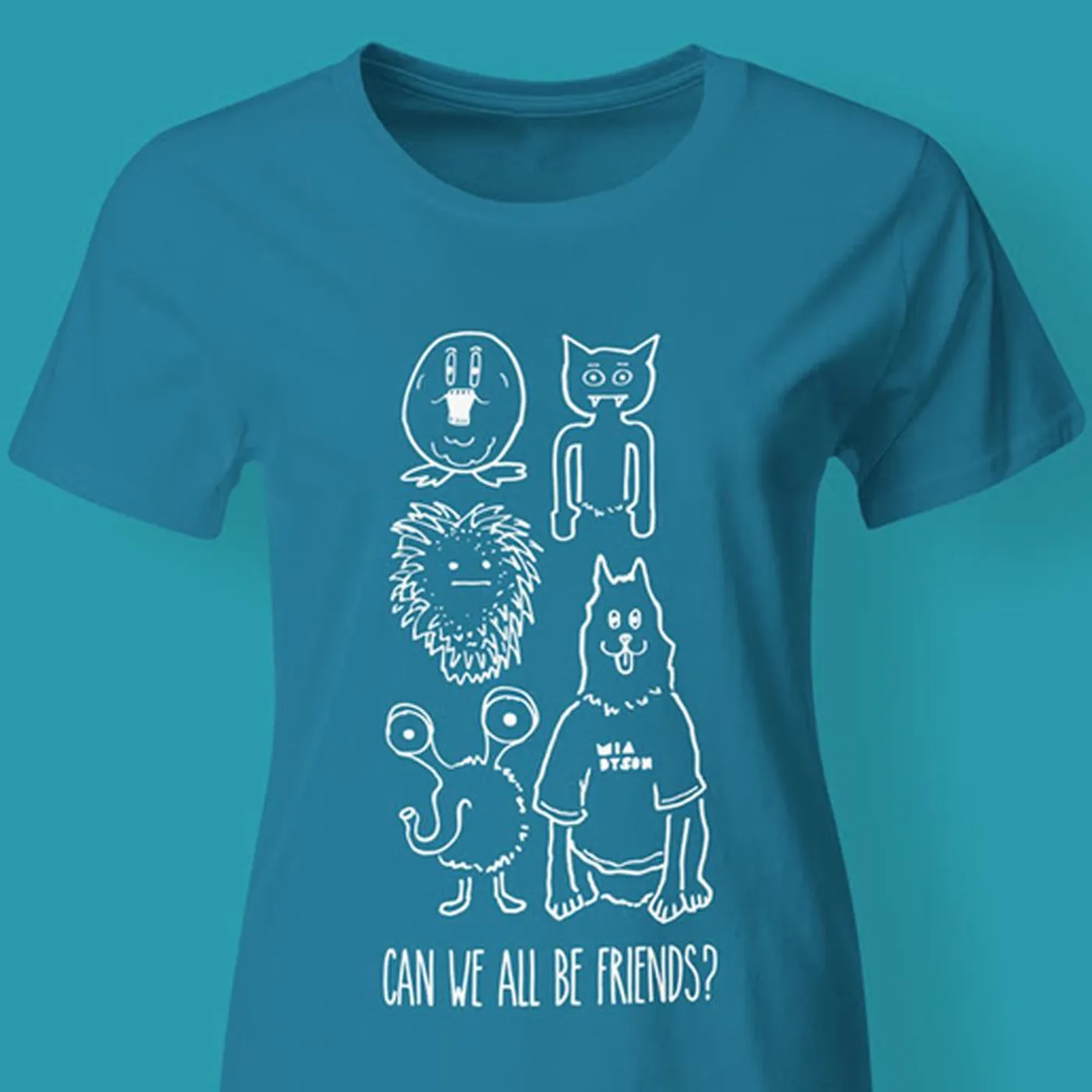 Mia Dyson Can We All Be Friends Tee (Blue)