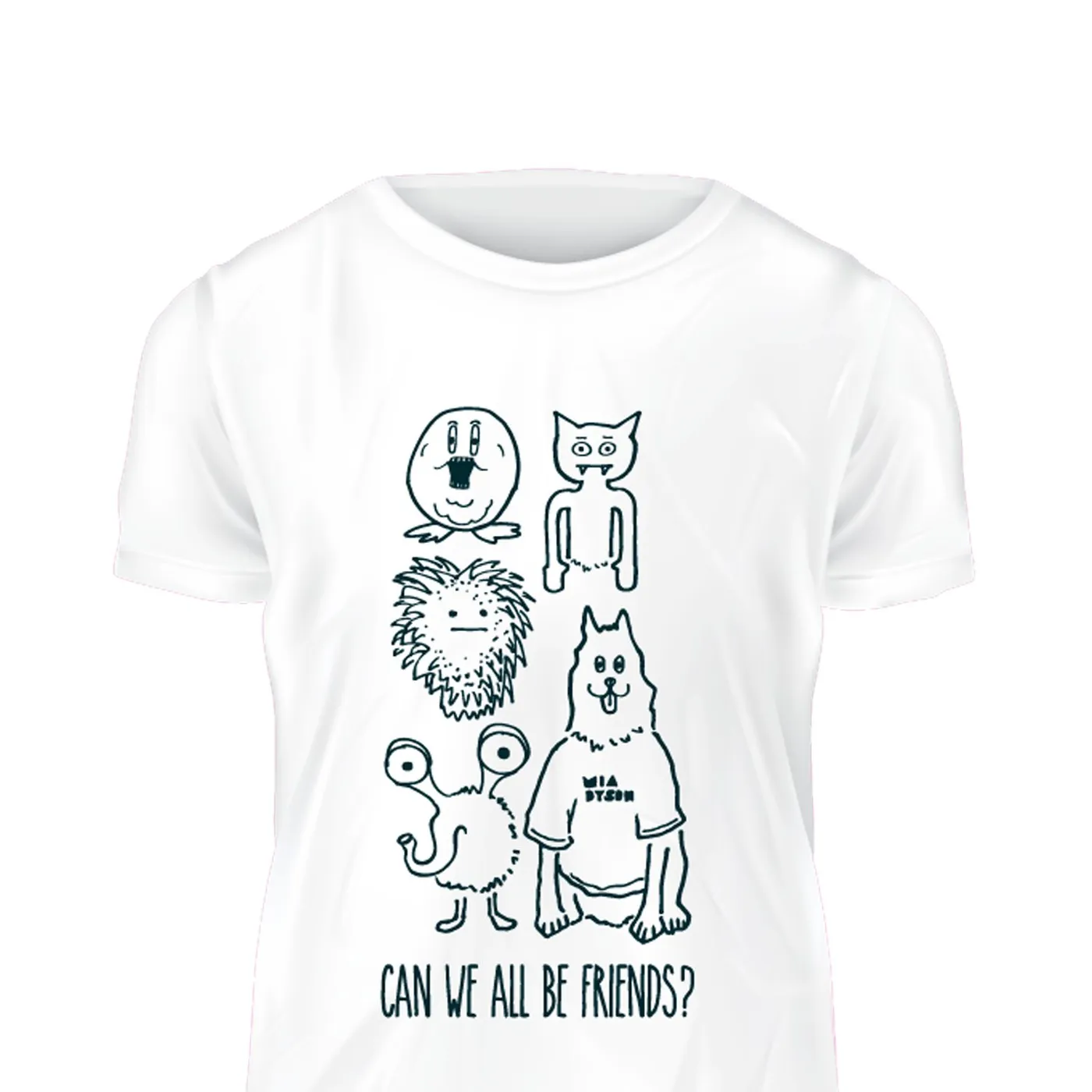 Mia Dyson Can We All Be Friends Tee (White)