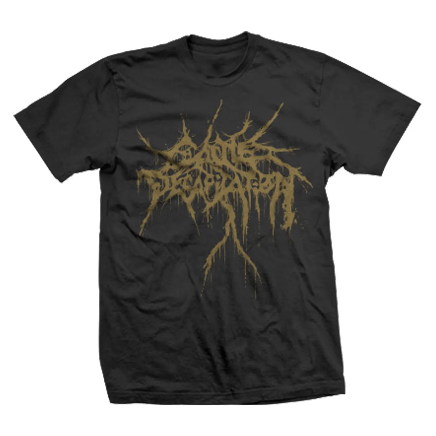 Cattle Decapitation Gold Logo Tee (Black)